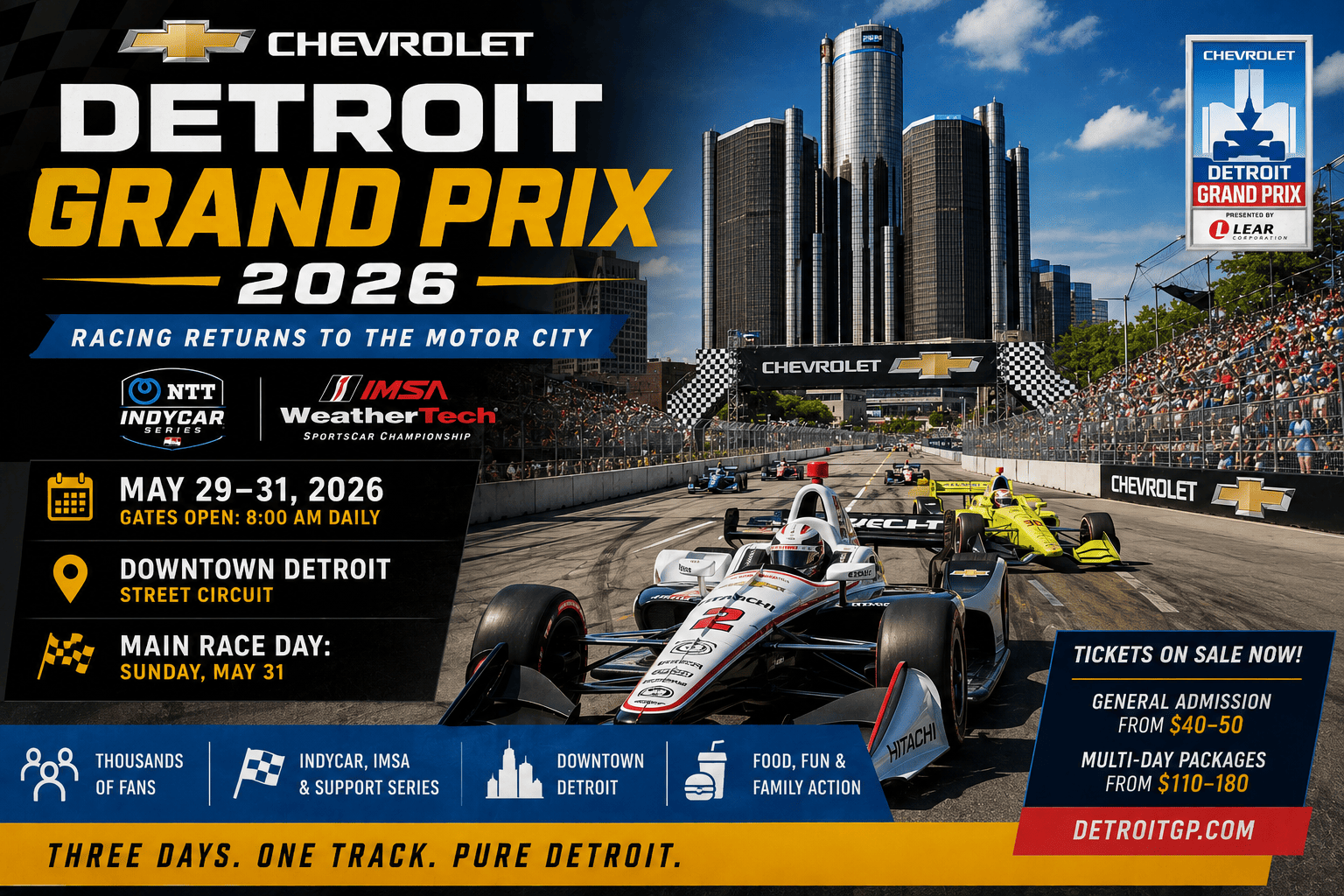 Chevrolet Detroit Grand Prix 2026 event graphic