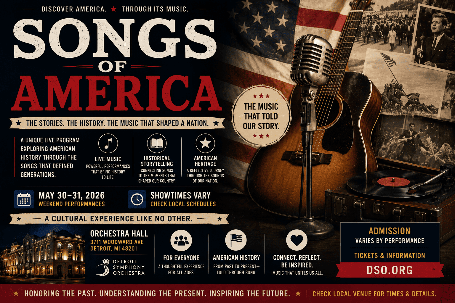 Songs Of America event graphic