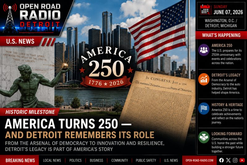 A Historic Milestone: America Turns 250 — And Detroit Remembers Its Role