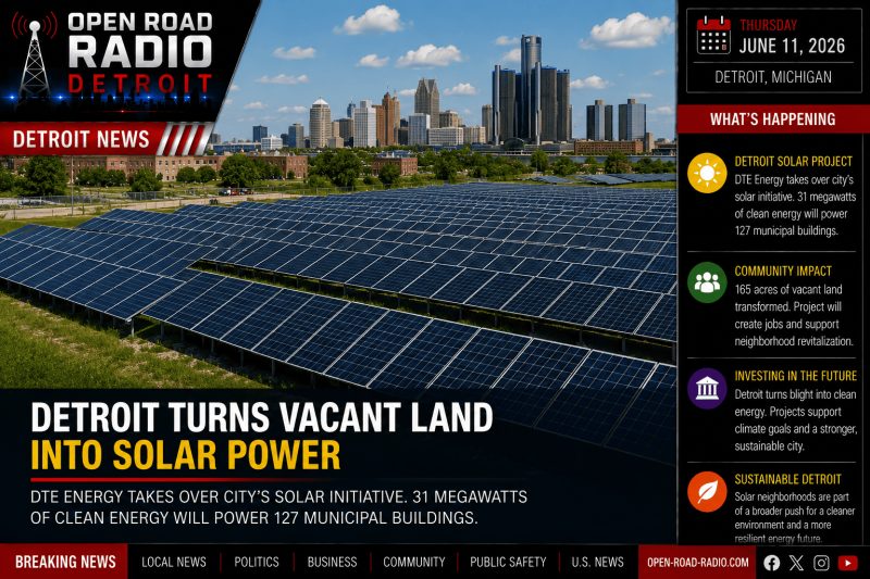 A Major Investment In Detroit's Future: City Turns Vacant Land Into Solar Power