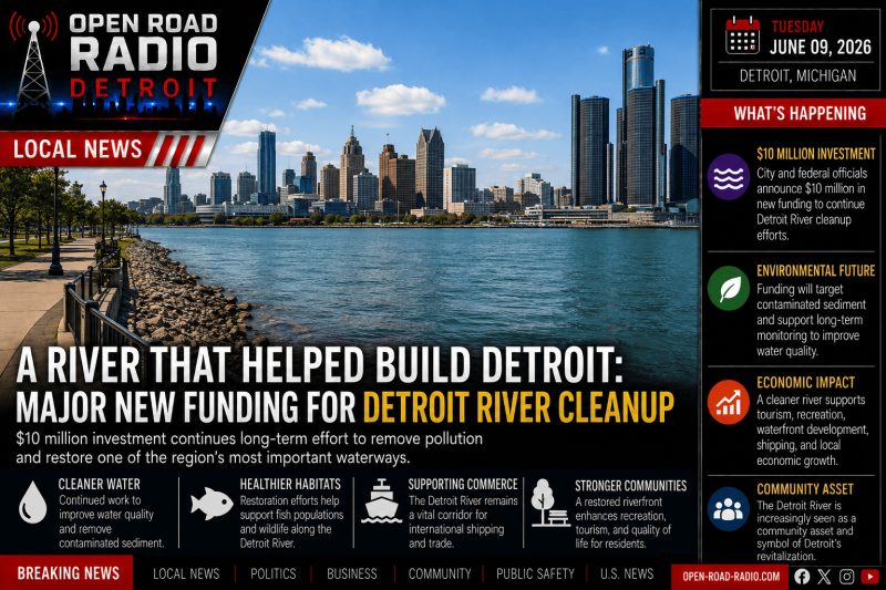 A River That Helped Build Detroit: Major New Funding For Detroit River Cleanup