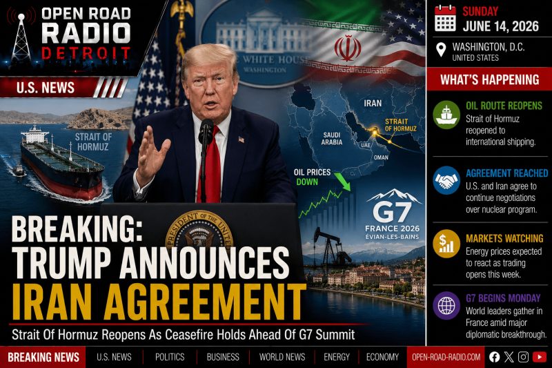 BREAKING: Trump Announces Iran Agreement As Strait Of Hormuz Reopens