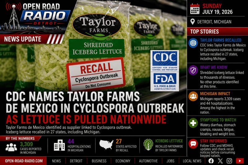 CDC Names Taylor Farms de Mexico in Cyclospora Outbreak as Iceberg Lettuce Is Pulled Nationwide