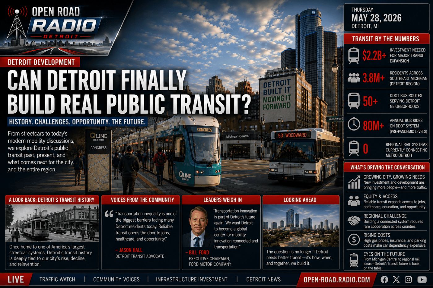Can Detroit Finally Build Real Public Transit?