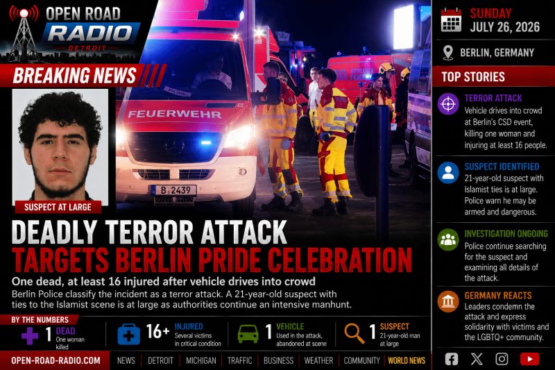 Deadly Terror Attack Targets Berlin Pride Celebration, Leaving One Dead and Multiple Injured
