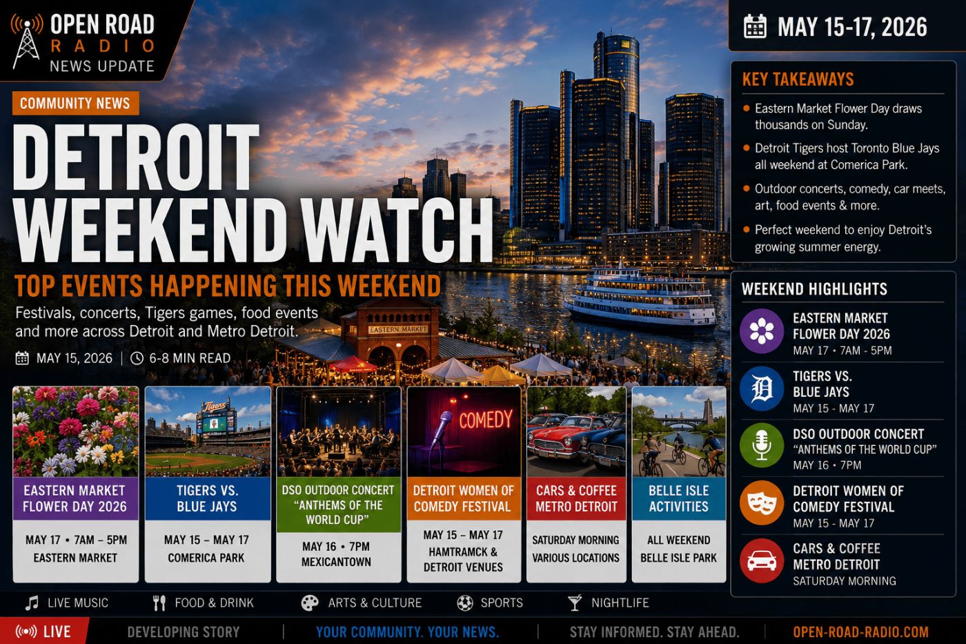 Detroit Weekend Watch: Here’s What’s Happening Across the City This Weekend