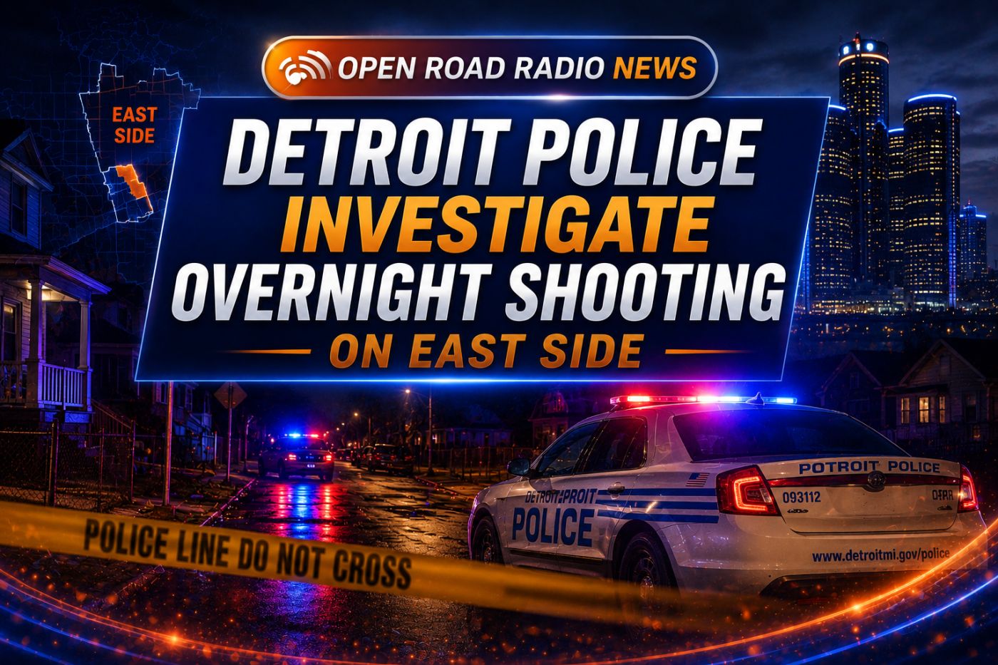 Detroit police investigate overnight shooting on east side