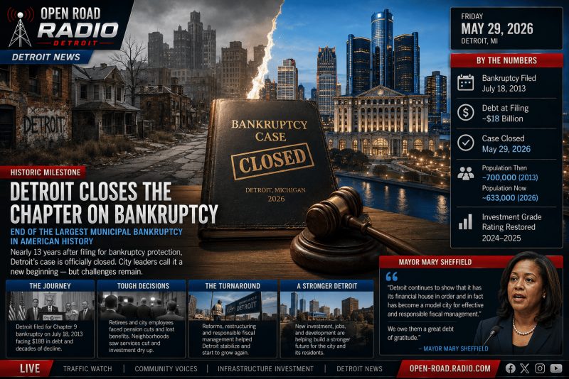 Detroit's Bankruptcy Case Officially Closes, Marking The End Of A Historic Chapter