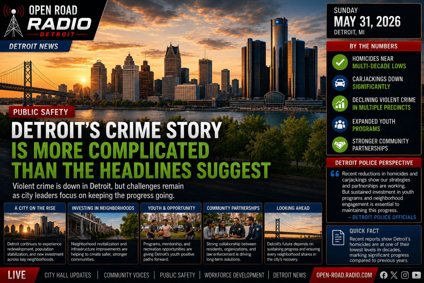 Detroit's Crime Story Is More Complicated Than The Headlines Suggest