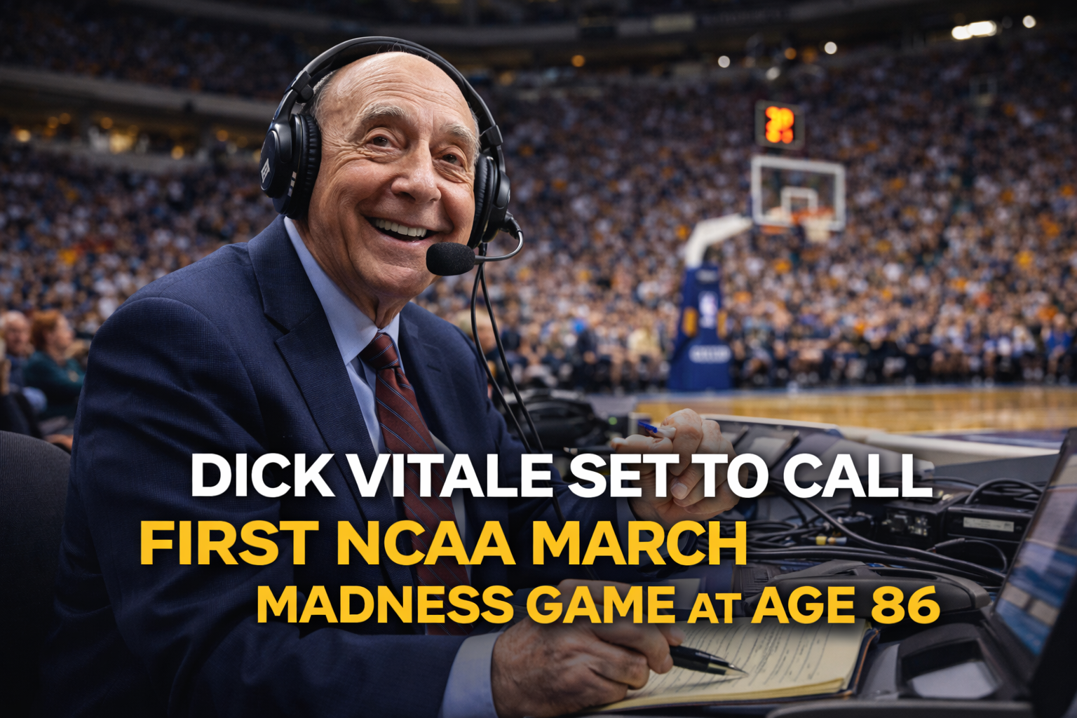 Dick Vitale Set to Call First NCAA March Madness Game at Age 86