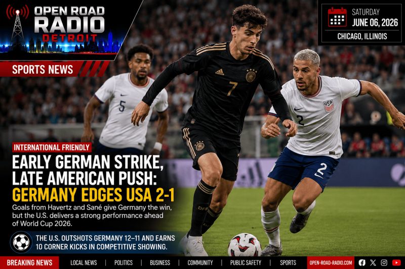 Early German Strike, Late American Push: Germany Edges USA 2-1 In Chicago