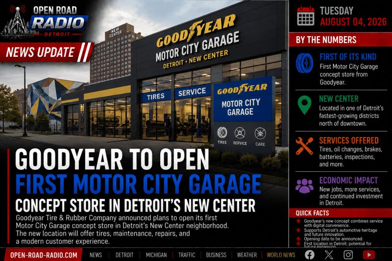 Goodyear to Open First Motor City Garage Concept Store in Detroit's New Center