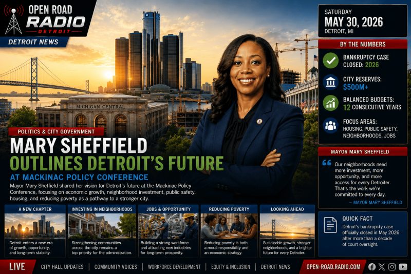 Mayor Mary Sheffield Outlines Vision For Detroit's Future At Mackinac Policy Conference