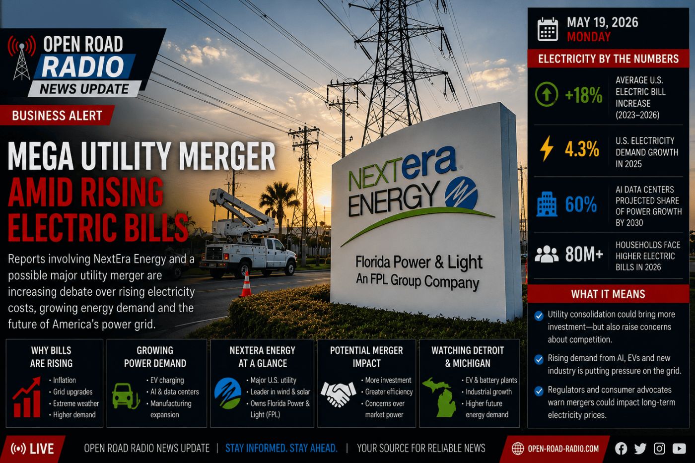 Mega Utility Merger Raises Questions About America’s Rising Electricity Costs