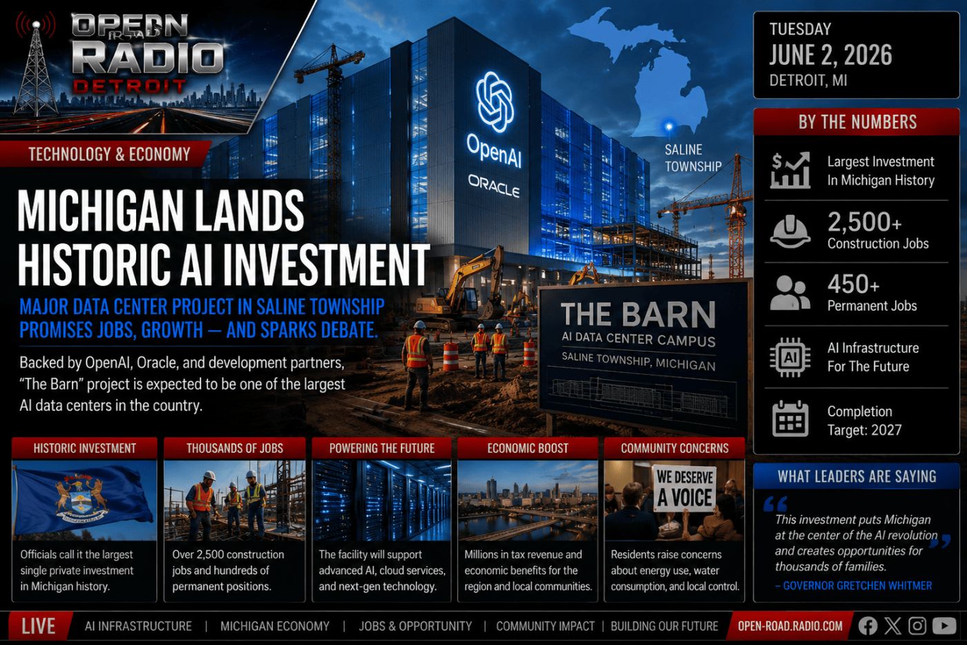 Michigan Lands Historic AI Investment — But Not Everyone Is Celebrating
