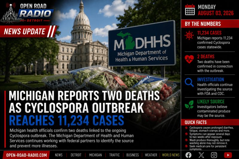 Michigan Reports Two Deaths as Cyclospora Outbreak Reaches 11,234 Cases