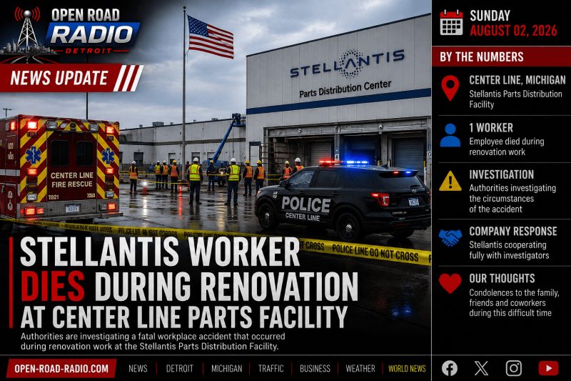 Stellantis Worker Dies During Renovation at Center Line Parts Facility