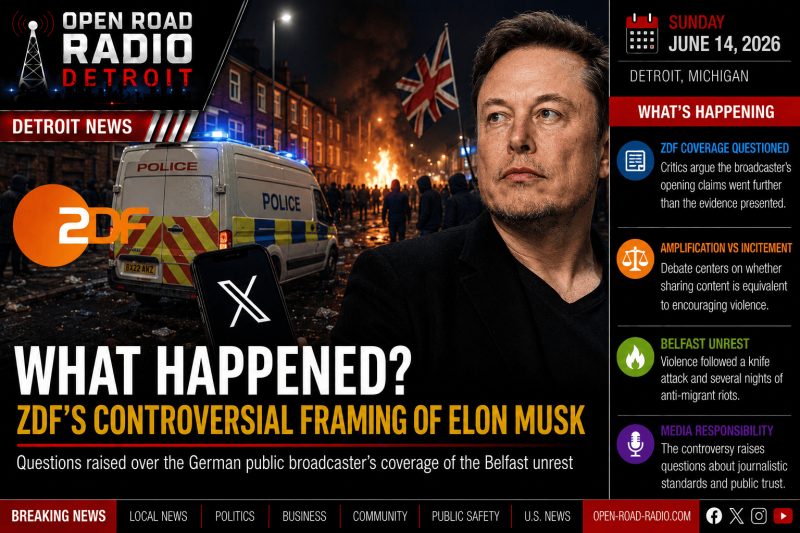 What Happened? ZDF's Controversial Framing of Elon Musk and Belfast Unrest