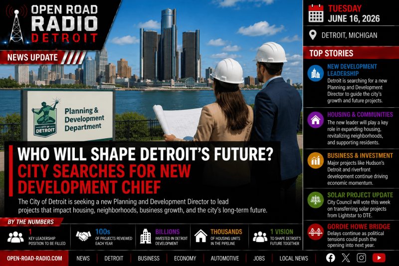 Who Will Shape Detroit's Future? City Searches For New Development Chief