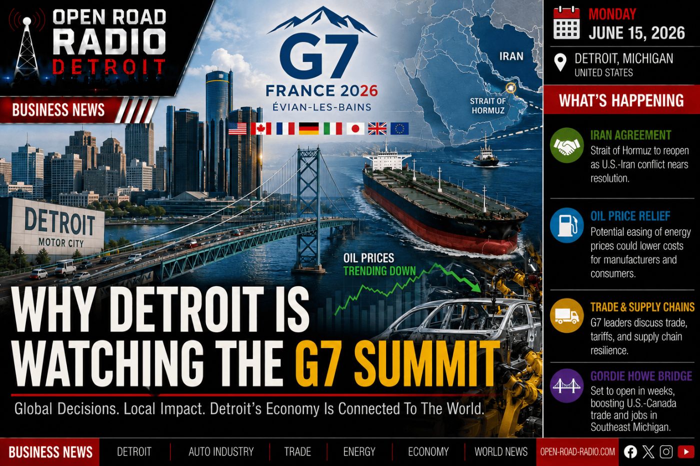 Why Detroit Is Watching The G7 Summit Closely
