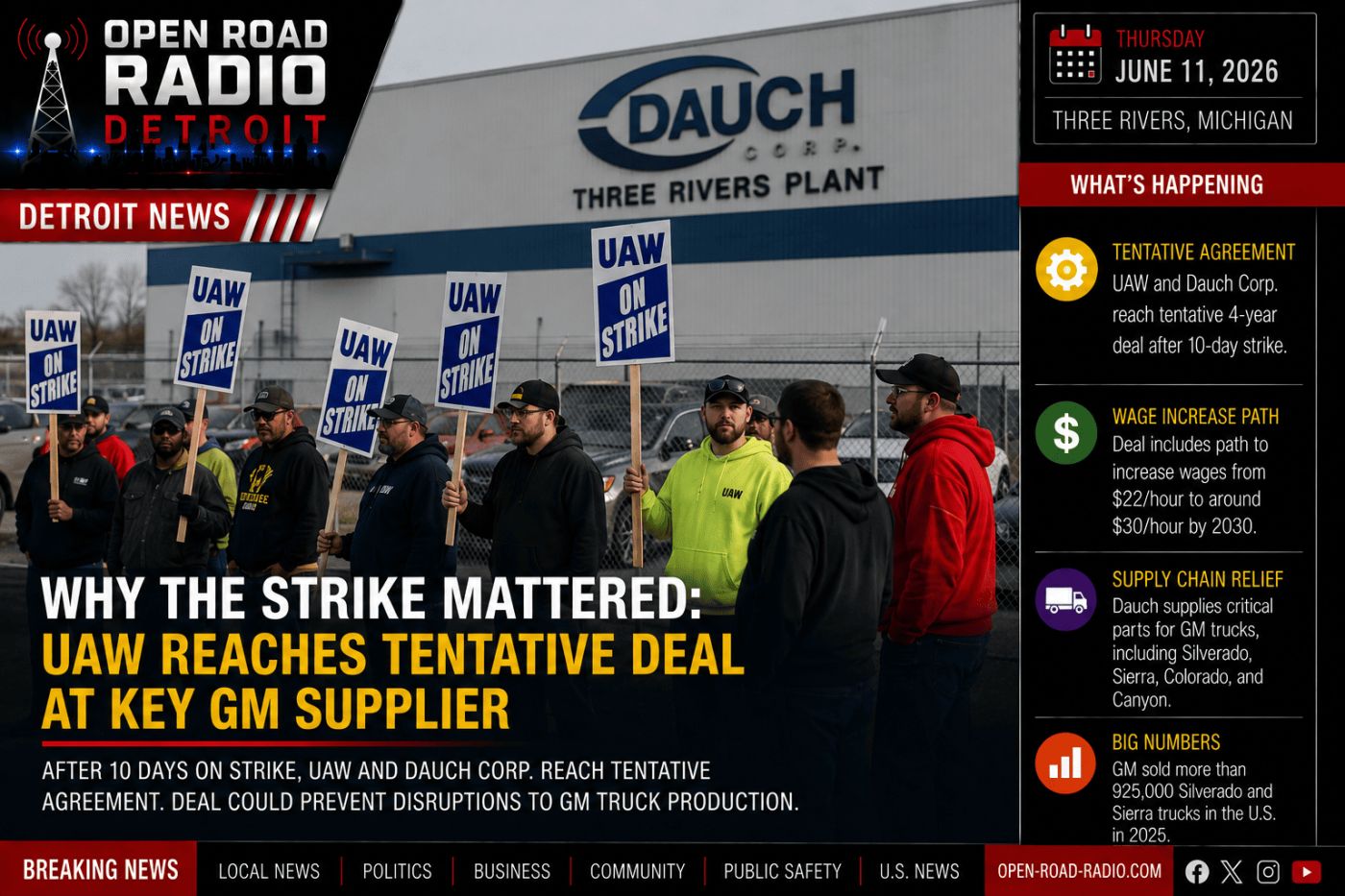 Why The Strike Mattered: UAW Reaches Tentative Deal At Key GM Supplier